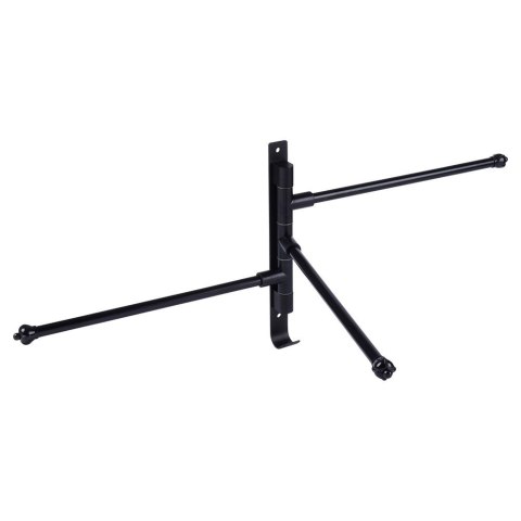 Wieszak ścienny na ręczniki uchwyt do wieszania METALOWY czarny obrotowy 30cm VILDE 569708 Wieszak ścienny na ręczniki uchwyt do wieszania METALOWY czarny obrotowy 30cm VILDE 569708