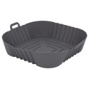 Wkład silikonowy do frytkownicy AIR FRYER kwadrat szary forma do pieczenia BRUNBESTE BB-3374