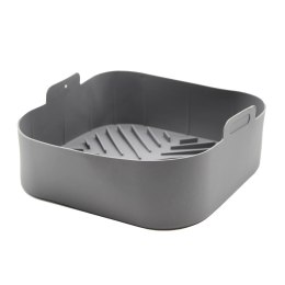 Wkład silikonowy do frytkownicy AIR FRYER kwadratowy szary forma 17CM BRUNBESTE BB-3375