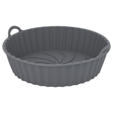 Wkład silikonowy do frytkownicy AIR FRYER okrągły szary forma 20.5CM BRUNBESTE BB-3373