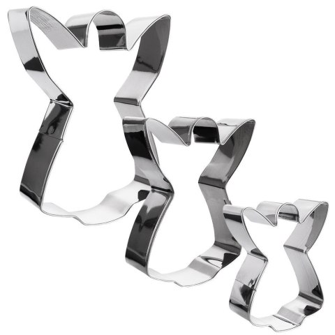 Wykrawacze do ciastek stalowe anioł 12 cm 3 szt. LA CUCINA 121111-A