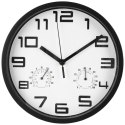 Zegar ścienny na ścianę biały z termometrem higrometrem 25cm VILDE 569613-B