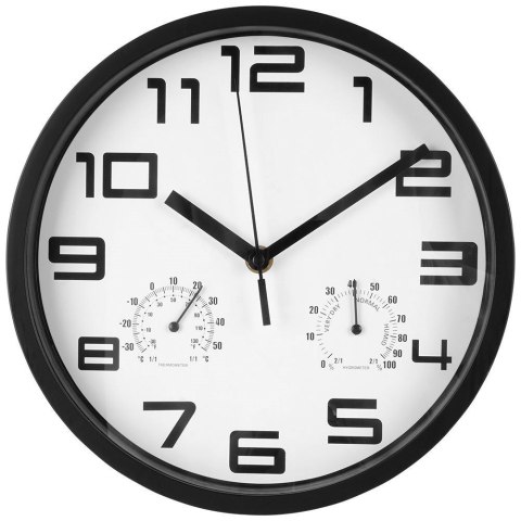 Zegar ścienny na ścianę biały z termometrem higrometrem 25cm VILDE 569613-B Zegar ścienny na ścianę biały z termometrem higrometrem 25cm VILDE 569613-B