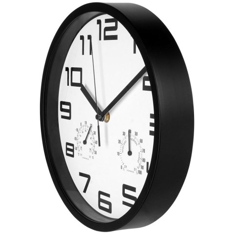 Zegar ścienny na ścianę biały z termometrem higrometrem 25cm VILDE 569613-B Zegar ścienny na ścianę biały z termometrem higrometrem 25cm VILDE 569613-B