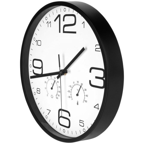 Zegar ścienny na ścianę biały z termometrem higrometrem 30cm VILDE 569614 Zegar ścienny na ścianę biały z termometrem higrometrem 30cm VILDE 569614