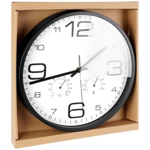 Zegar ścienny na ścianę biały z termometrem higrometrem 30cm VILDE 569614 Zegar ścienny na ścianę biały z termometrem higrometrem 30cm VILDE 569614