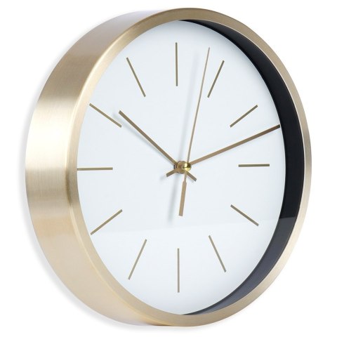 Zegar ścienny na ścianę biały złoty 25cm VILDE 569933-B Zegar ścienny na ścianę biały złoty 25cm VILDE 569933-B