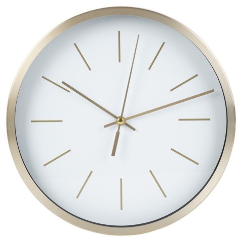 Zegar ścienny na ścianę biały złoty 25cm VILDE 569933-B Zegar ścienny na ścianę biały złoty 25cm VILDE 569933-B