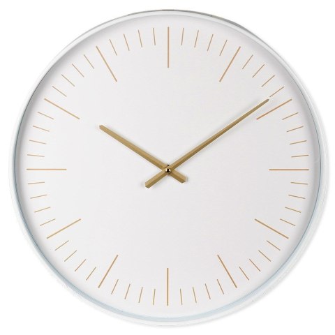 Zegar ścienny na ścianę biały złoty 50cm VILDE 568109 Zegar ścienny na ścianę biały złoty 50cm VILDE 568109