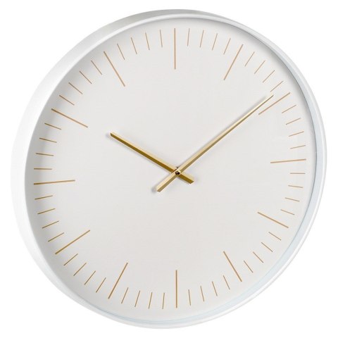 Zegar ścienny na ścianę biały złoty 50cm VILDE 568109 Zegar ścienny na ścianę biały złoty 50cm VILDE 568109