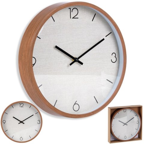Zegar ścienny na ścianę brązowy 29.5cm VILDE 569937 Zegar ścienny na ścianę brązowy 29.5cm VILDE 569937