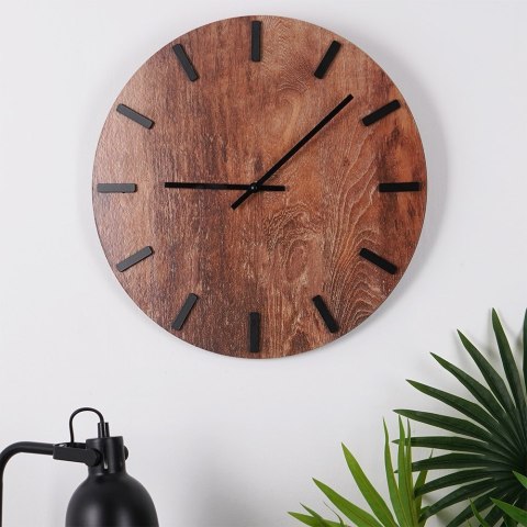 Zegar ścienny na ścianę brązowy 40cm VILDE 569889 Zegar ścienny na ścianę brązowy 40cm VILDE 569889
