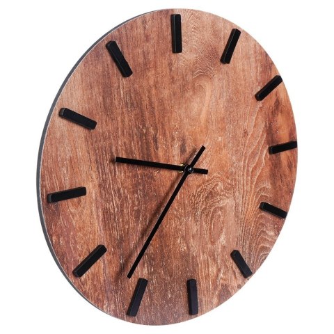 Zegar ścienny na ścianę brązowy 40cm VILDE 569889 Zegar ścienny na ścianę brązowy 40cm VILDE 569889