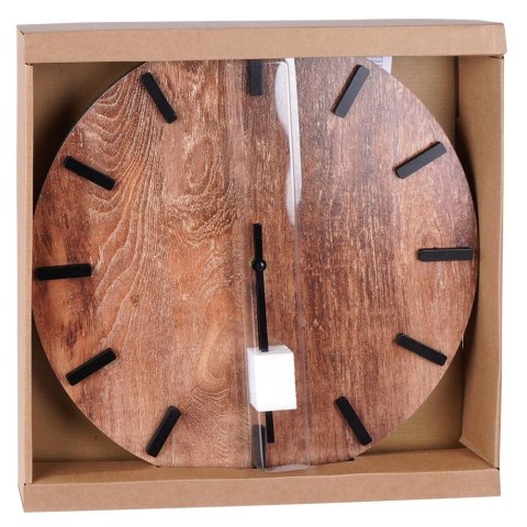 Zegar ścienny na ścianę brązowy 40cm VILDE 569889 Zegar ścienny na ścianę brązowy 40cm VILDE 569889