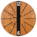 Zegar ścienny na ścianę brązowy 60cm VILDE 569891