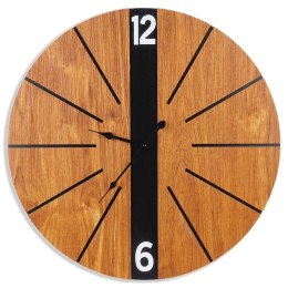Zegar ścienny na ścianę brązowy 60cm VILDE 569891