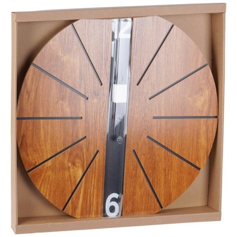Zegar ścienny na ścianę brązowy 60cm VILDE 569891 Zegar ścienny na ścianę brązowy 60cm VILDE 569891