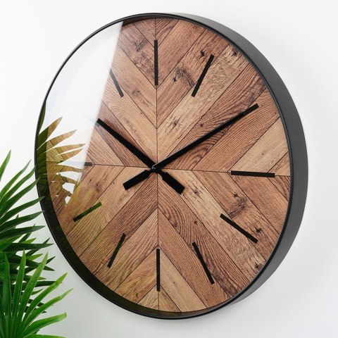 Zegar ścienny na ścianę czarny 50cm VILDE 568108 Zegar ścienny na ścianę czarny 50cm VILDE 568108