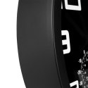 Zegar ścienny na ścianę czarny z termometrem higrometrem 25cm VILDE 569613-C