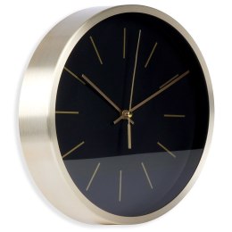 Zegar ścienny na ścianę czarny złoty 25cm VILDE 569933-C