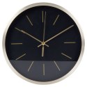 Zegar ścienny na ścianę czarny złoty 25cm VILDE 569933-C