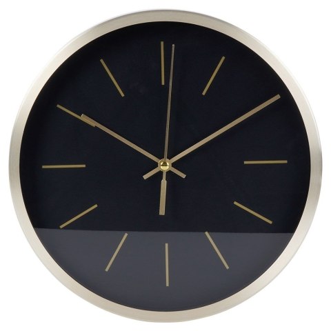 Zegar ścienny na ścianę czarny złoty 25cm VILDE 569933-C Zegar ścienny na ścianę czarny złoty 25cm VILDE 569933-C