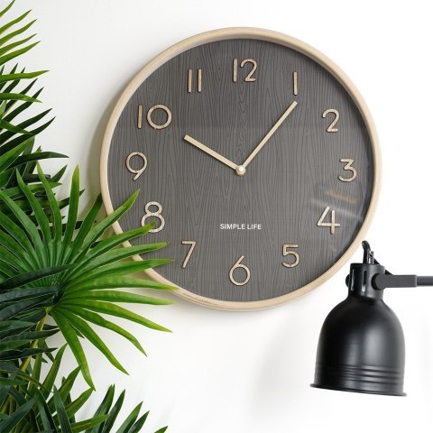 Zegar ścienny na ścianę szary 38cm VILDE 569968 Zegar ścienny na ścianę szary 38cm VILDE 569968