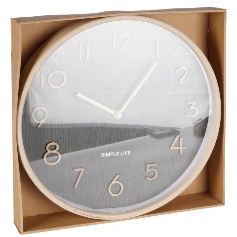 Zegar ścienny na ścianę szary 38cm VILDE 569968 Zegar ścienny na ścianę szary 38cm VILDE 569968