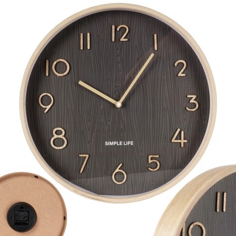 Zegar ścienny na ścianę szary 38cm VILDE 569968 Zegar ścienny na ścianę szary 38cm VILDE 569968