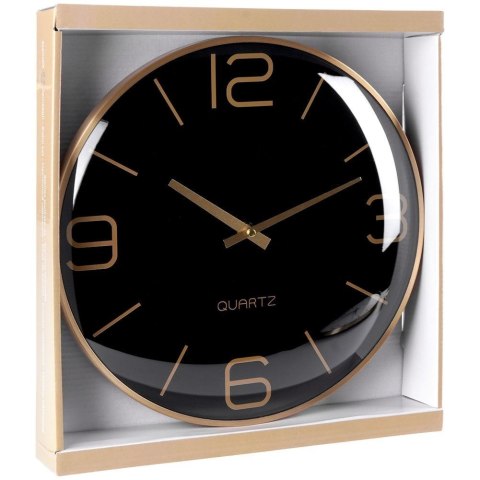 Zegar ścienny na ścianę złoty czarny 30cm VILDE 569610-C Zegar ścienny na ścianę złoty czarny 30cm VILDE 569610-C