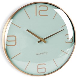 Zegar ścienny na ścianę złoty miętowy 30cm VILDE 569610-Z