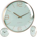 Zegar ścienny na ścianę złoty miętowy 30cm VILDE 569610-Z