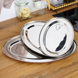Zestaw półmisków półmisek stalowy owalny na przekąski 3 sztuki EXCELLENT HOUSEWARE 139183