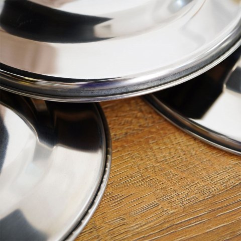 Zestaw półmisków półmisek stalowy owalny na przekąski 3 sztuki EXCELLENT HOUSEWARE 139183 Zestaw półmisków półmisek stalowy owalny na przekąski 3 sztuki EXCELLENT HOUSEWARE 139183