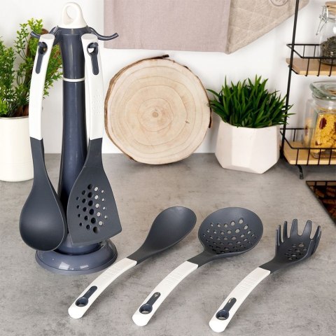 Zestaw przyborów kuchennych przybory kuchenne ze stojakiem 5-ele EXCELLENT HOUSEWARE 259245 Zestaw przyborów kuchennych przybory kuchenne ze stojakiem 5-ele EXCELLENT HOUSEWARE 259245