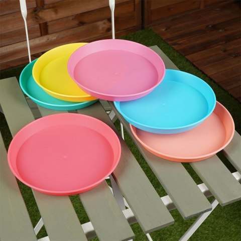 Zestaw talerzy dla 6 osób talerze plastikowe 22.5cm komplet 6 sztuk EXCELLENT HOUSEWARE 139340 Zestaw talerzy dla 6 osób talerze plastikowe 22.5cm komplet 6 sztuk EXCELLENT HOUSEWARE 139340