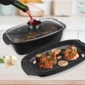 Brytfanna gęsiarka z pokrywką do piekarnika granitowa 3w1 GRANDE 5L 39x22cm ORION 127025 Brytfanna gęsiarka z pokrywką do piekarnika granitowa 3w1 GRANDE 5L 39x22cm ORION 127025