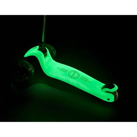 Hulajnoga trójkołowa dla dzieci balansowa świecąca w ciemności Ricokids Glow - turkusowa Hulajnoga trójkołowa dla dzieci balansowa świecąca w ciemności Ricokids Glow - turkusowa