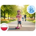 Hulajnoga trójkołowa dla dzieci balansowa świecąca w ciemności Ricokids Jelly - różowa Hulajnoga trójkołowa dla dzieci balansowa świecąca w ciemności Ricokids Jelly - różowa