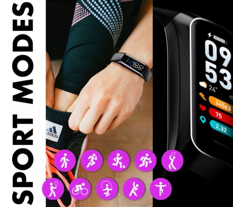 SMARTBAND DAMSKI Rubicon RNCF05 - TERMOMETR, PULSOKSYMETR (sr044e)