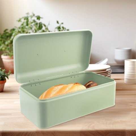 Chlebak metalowy pojemnik na chleb pieczywo zielony GREENISH 42.5x23x20cm ORION 152464 Chlebak metalowy pojemnik na chleb pieczywo zielony GREENISH 42.5x23x20cm ORION 152464