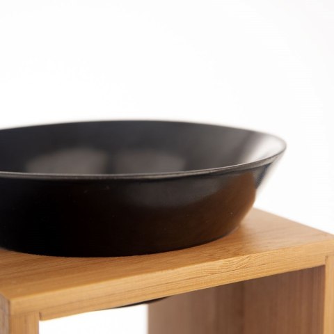 KOMINEK ZAPACHOWY BAMBUSOWY PORCELANOWY CZARNY BLACK 12X11X14CM ORION 822254