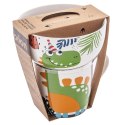 KUBEK Z MISECZKĄ DO ZUPY DLA DZIECKA DZIECI PORCELANOWY DINOZAUR 2 ELE. ORION 129642