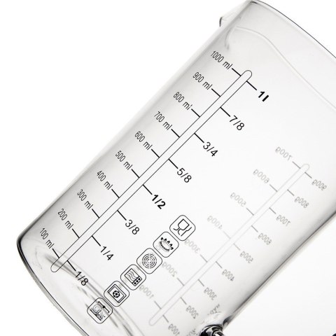 MIARKA KUCHENNA DO KUCHNI SZKLANA DUŻA XXL 1L ORION 120556