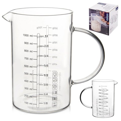 MIARKA KUCHENNA DO KUCHNI SZKLANA DUŻA XXL 1L ORION 120556