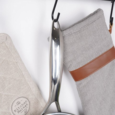 PATELNIA GŁĘBOKA STALOWA ZE STALI NIERDZEWNEJ NON-STICK INDUKCJA COOKCELL 28 CM ORION 112983