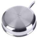 PATELNIA GŁĘBOKA STALOWA ZE STALI NIERDZEWNEJ NON-STICK INDUKCJA COOKCELL 28 CM ORION 112983