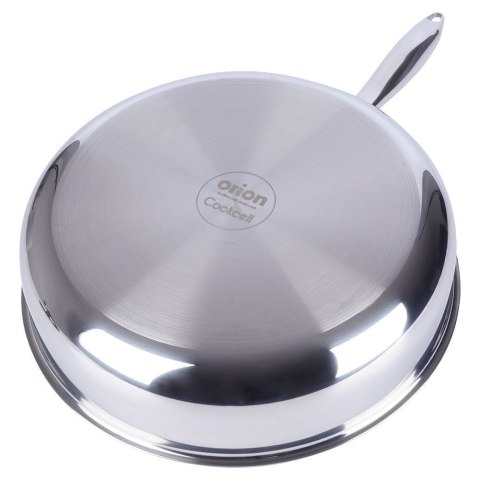PATELNIA GŁĘBOKA STALOWA ZE STALI NIERDZEWNEJ NON-STICK INDUKCJA COOKCELL 28 CM ORION 112983