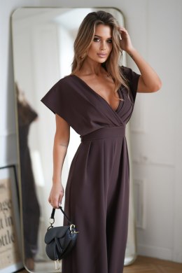289-61 Kombinezon Z Zakrytymi Ramionami - czekoladowy