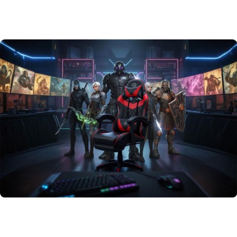 Fotel gamingowy Sofotel Draknor II czarno-czerwony